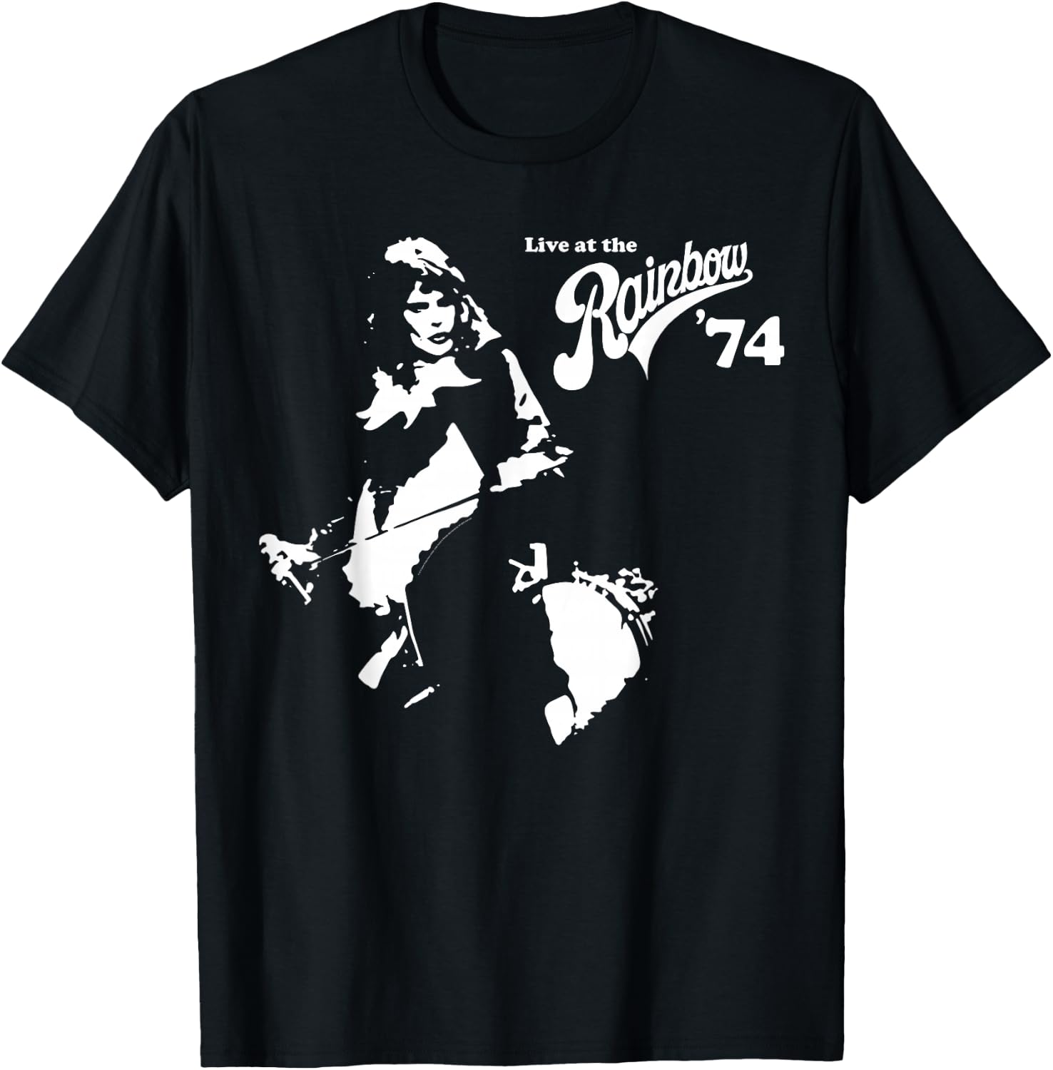 Queen Official Live at The Rainbow 74 Freddie T-Shirt