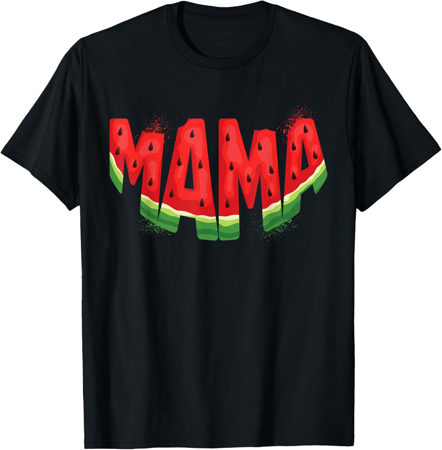 Funny Mama Watermelon Summer Fruit Family Matching Birthday T-Shirt