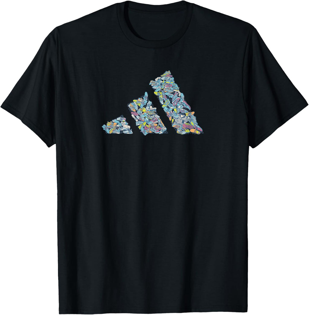 adidas Badge of Sport Shoes Three Bar Graphic T-Shirt