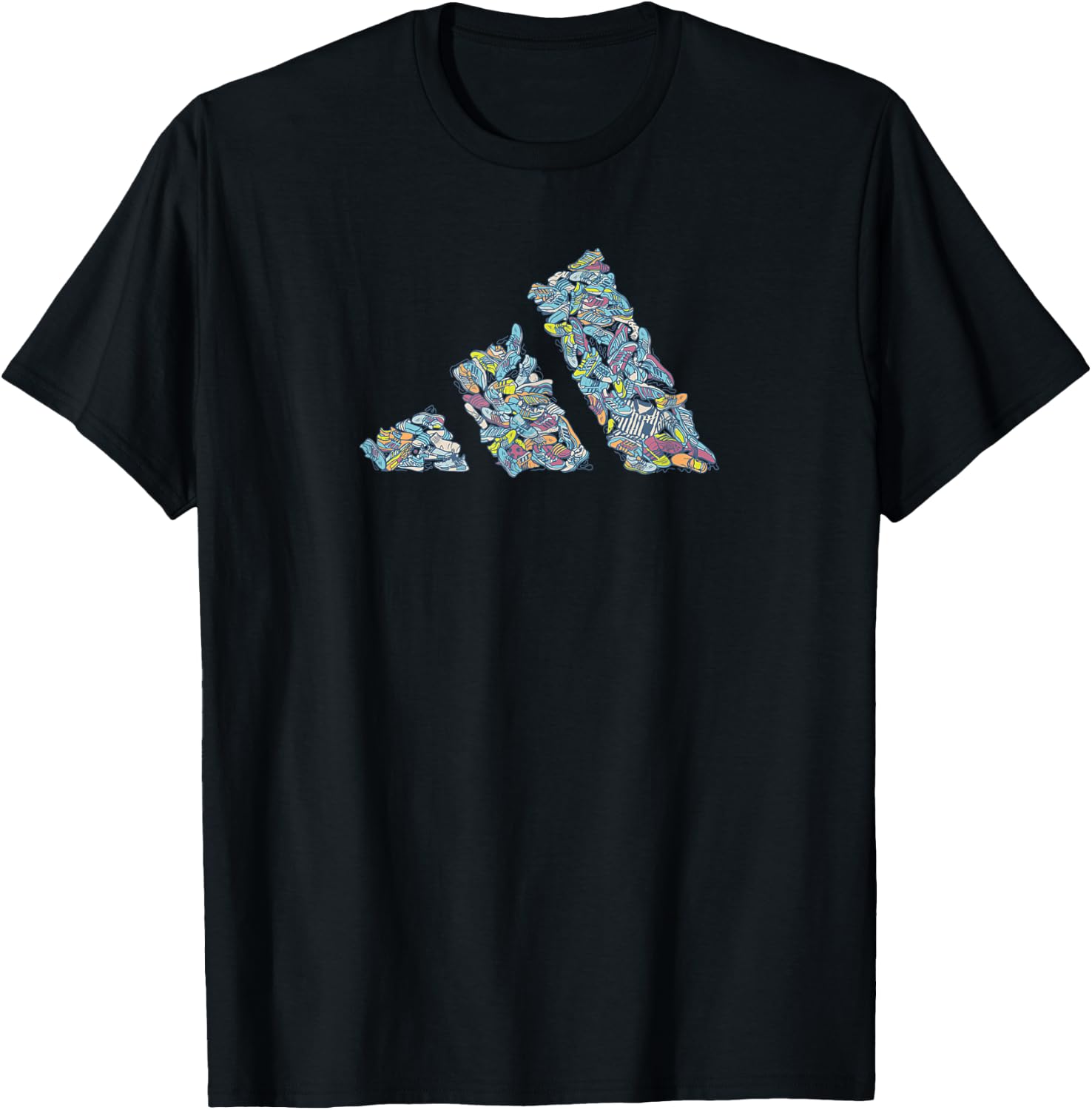 adidas Badge of Sport Shoes Three Bar Graphic T-Shirt