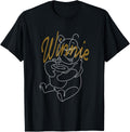 Disney Winnie The Pooh Gold Line Art Minimal Classic T-Shirt