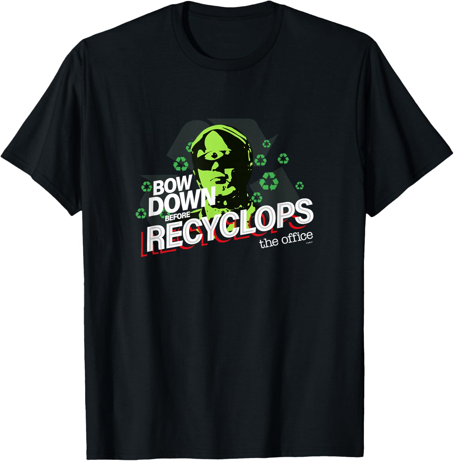The Office Dwight Schrute Bow Down Before Recyclops T-Shirt T-Shirt