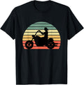 KaizenDesigns Vintage Biker - Retro Motorcycle Silhouette T-Shirt