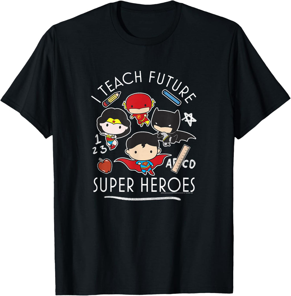 DC Comics Group Cartoons I Teach Future Super Heroes T-Shirt