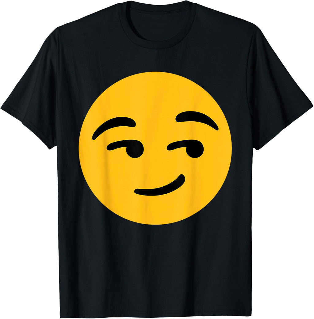 Funny Emoticon Smirking Sarcastic Face of Contempt T-Shirt