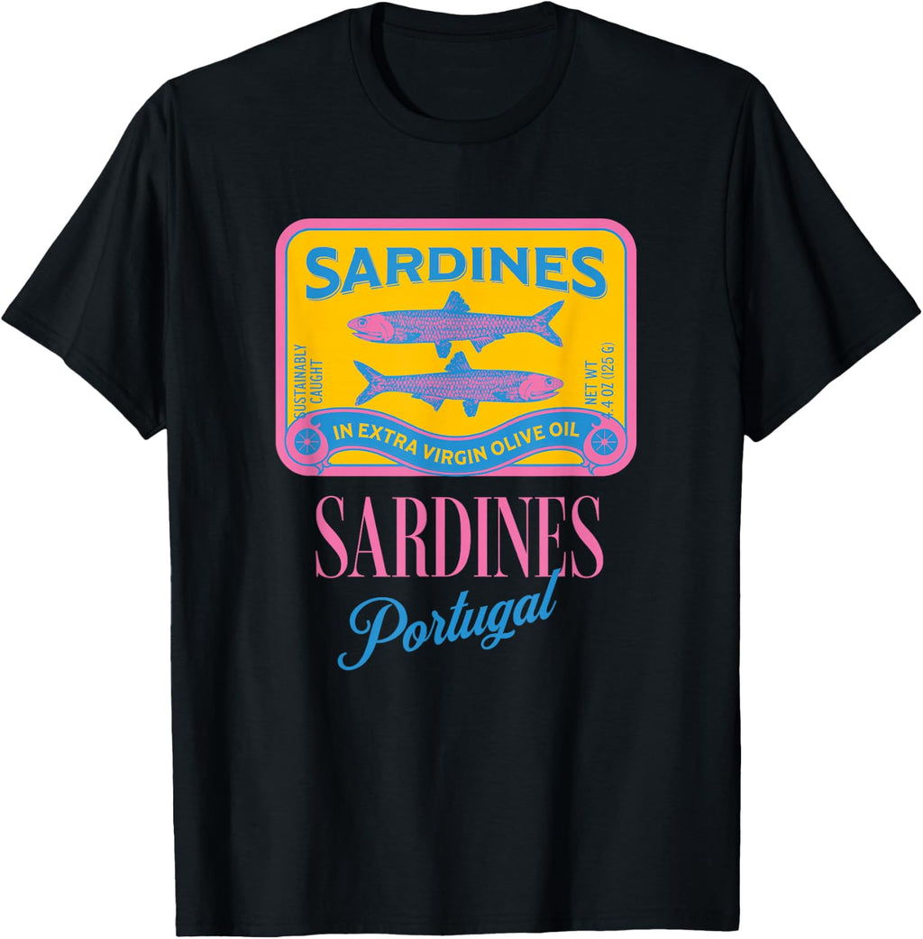 Tinned fish tinned sardines tin fish Portugal Italian summer T-Shirt
