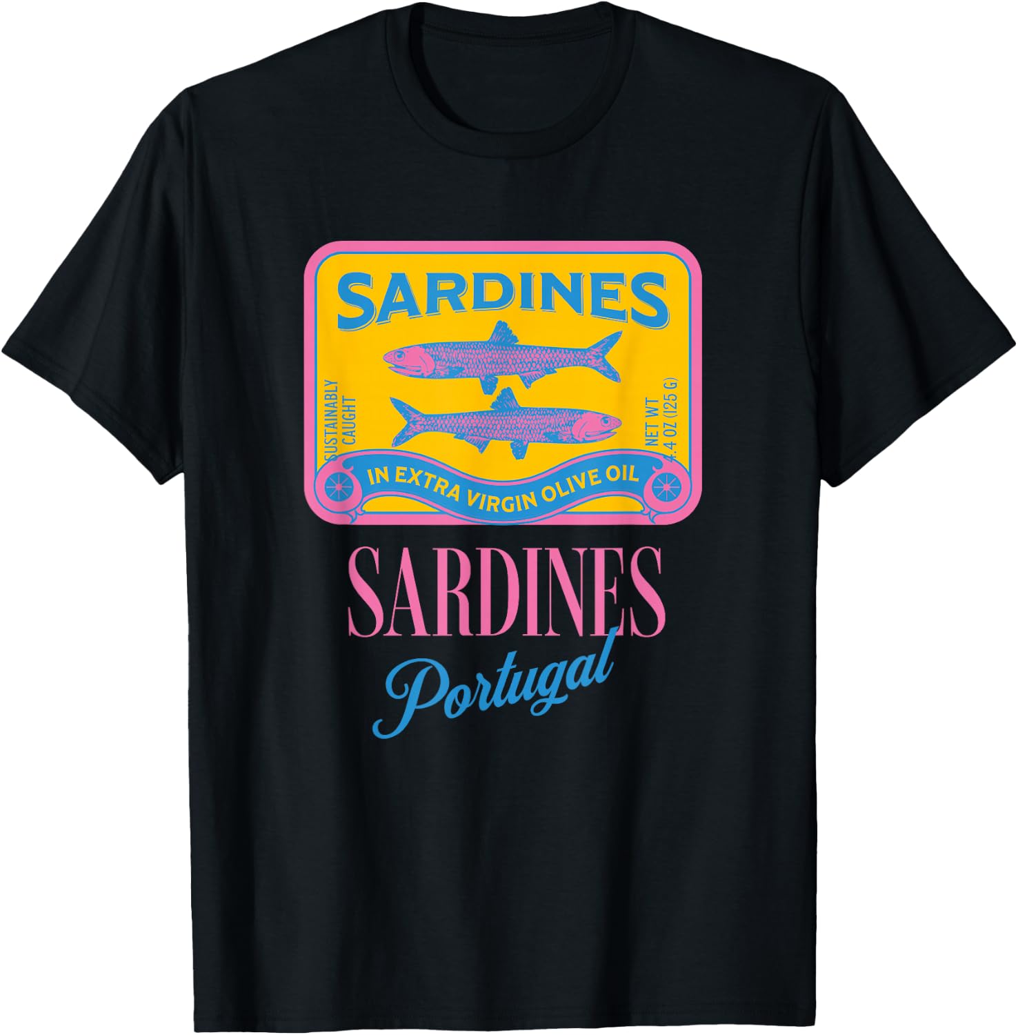 Tinned fish tinned sardines tin fish Portugal Italian summer T-Shirt