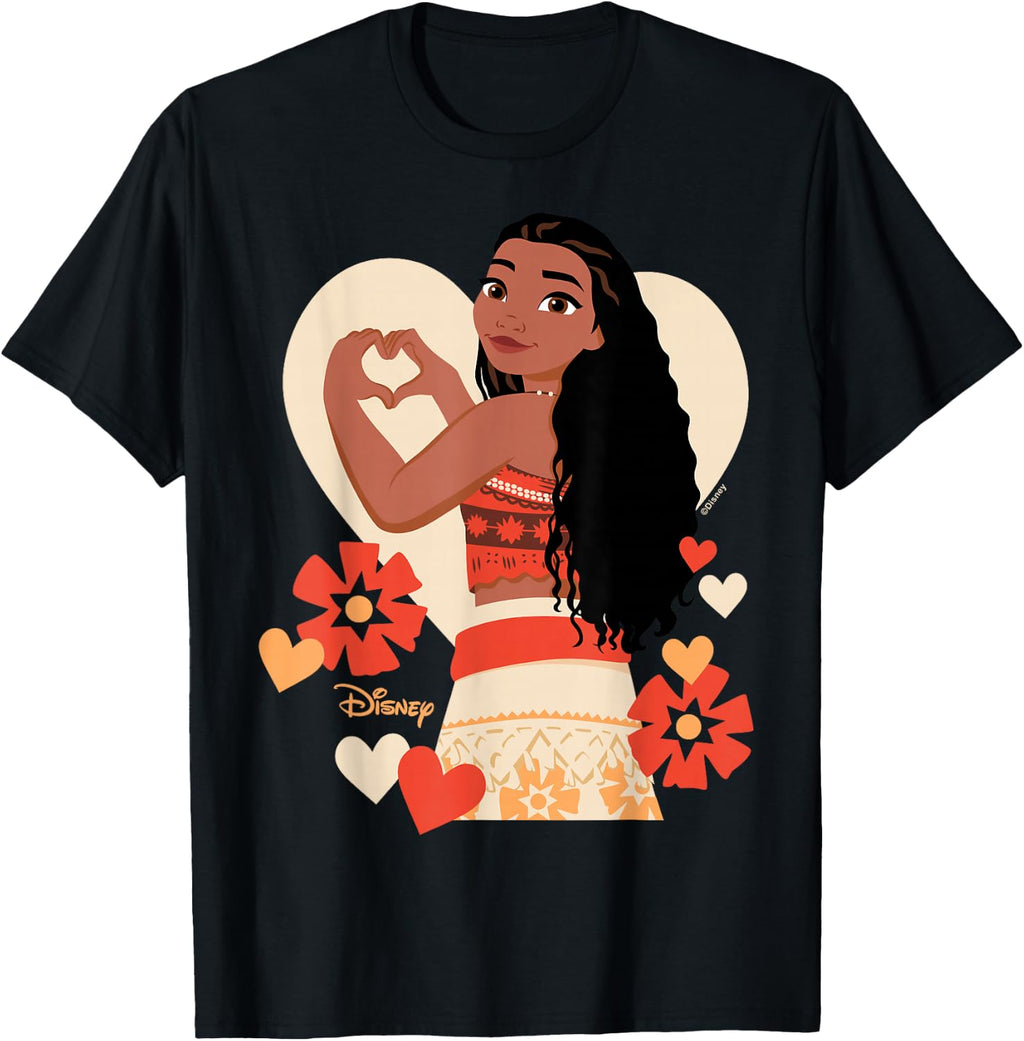 Disney Princess - Moana Heart Valentine's Day T-Shirt