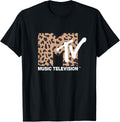 MTV Vintage Cheetah Print Music Television T-Shirt
