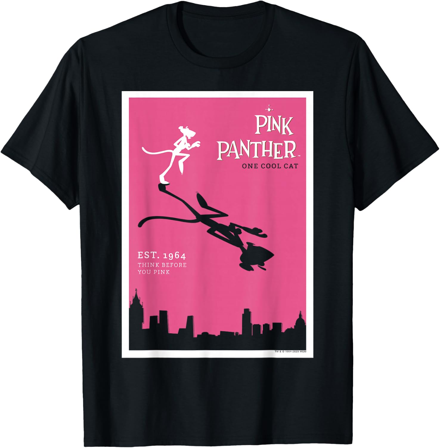 The Pink Panther Silhouette Poster T-Shirt