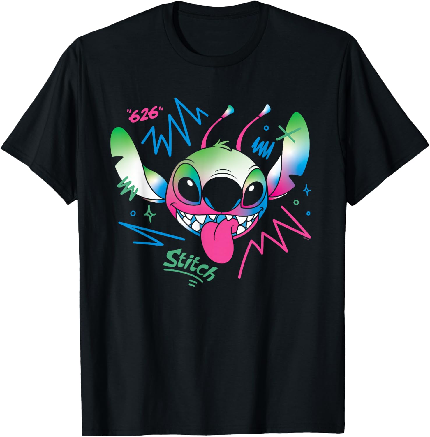 Disney Stitch Electric Alien Experiment 626 Wild Freestyle T-Shirt