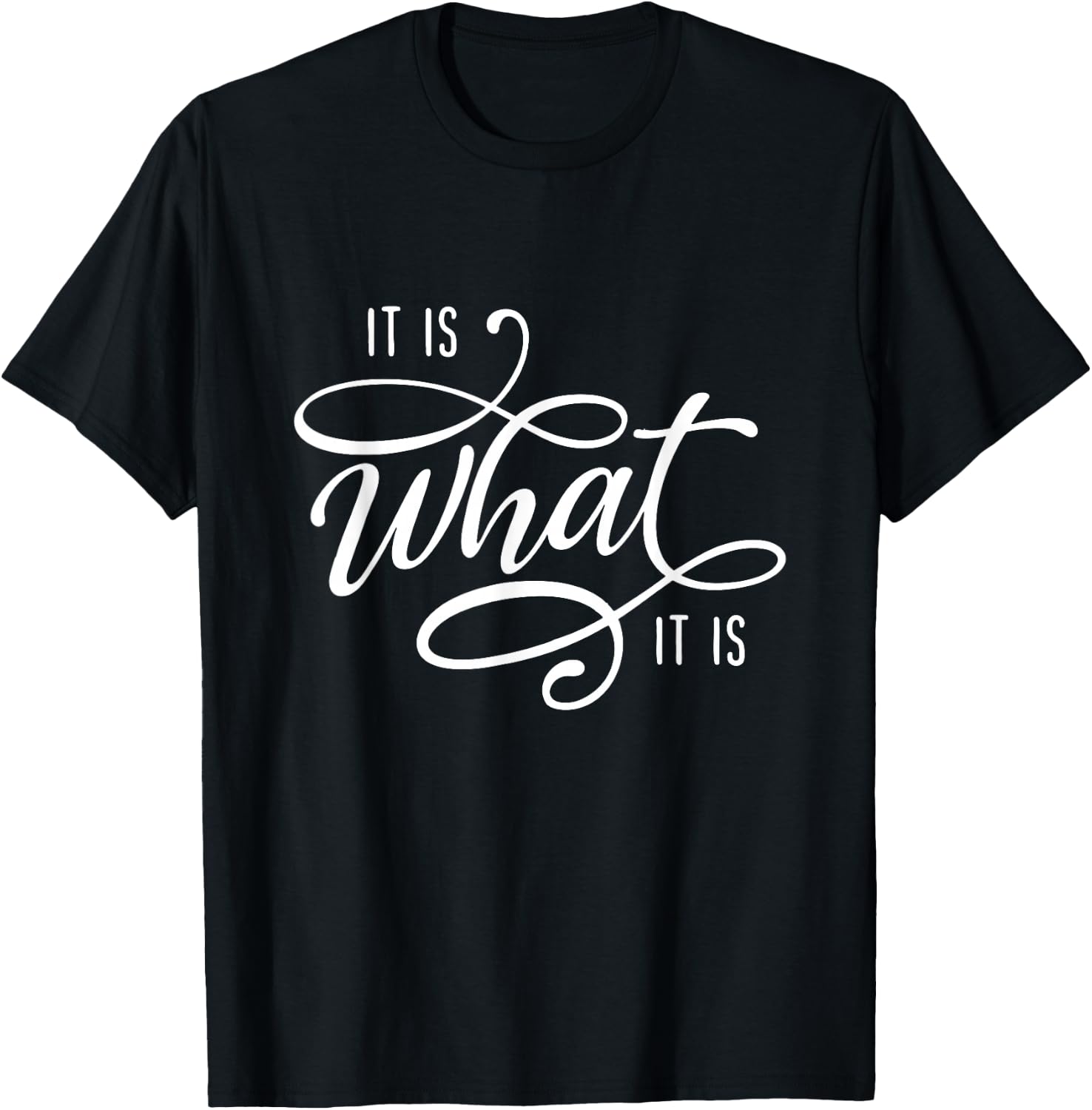 It Is What It Is Humor Sarcastic Statement Quote T-Shirt