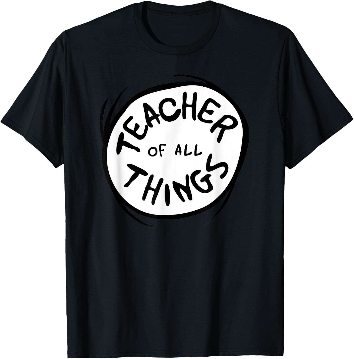 Dr. Seuss Teacher of All Things Red Emblem T-Shirt