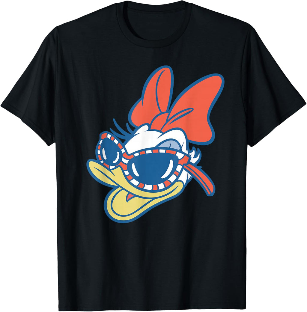 Disney Summer Road Trip Vacation Daisy Duck Big Face T-Shirt