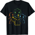 Pokémon - Pikachu Charmander Bulbasaur Squirtle Kanto Circle T-Shirt