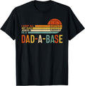 I Keep All My Dad Jokes in A Dad-A-Base Vintage Fathers Day T-Shirt