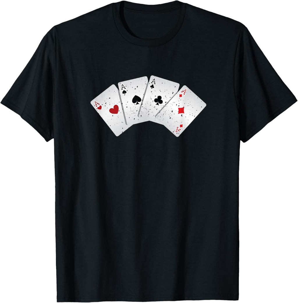 Four Ace of Cards Heart Spade Clover Diamond T-Shirt T-Shirt