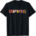 Spice Girls Official Logo T-Shirt: Classic Fit, Crew Neck, Short Sleeve, Black