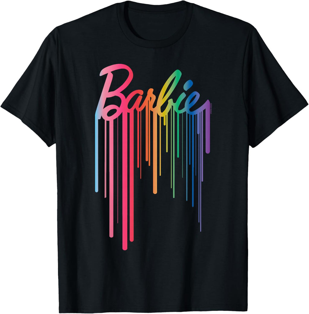 Barbie - Logo Rainbow Drip T-Shirt