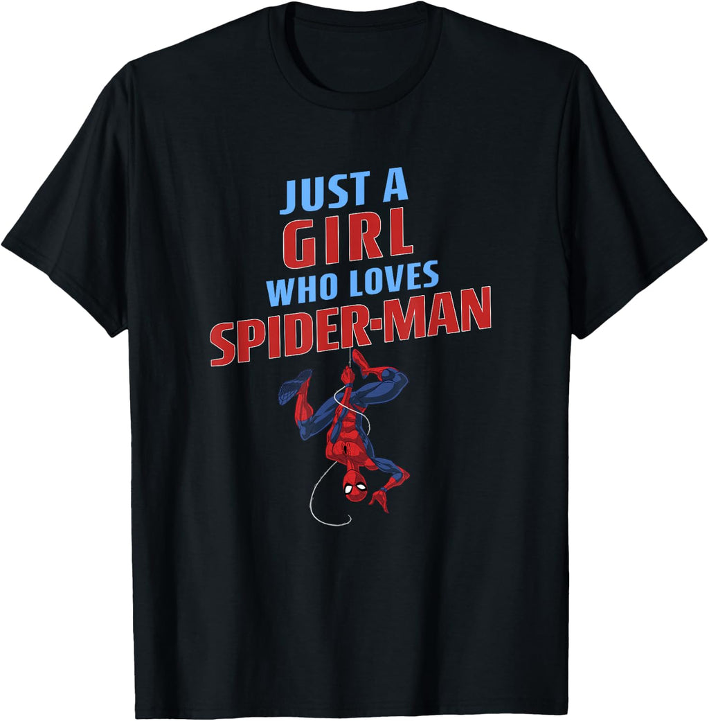 Marvel Spider-Man Classic Just A Girl Who Loves Spider-Man T-Shirt