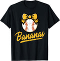 Banana Coquette Bow Cute Girls Kids Women T-Shirt