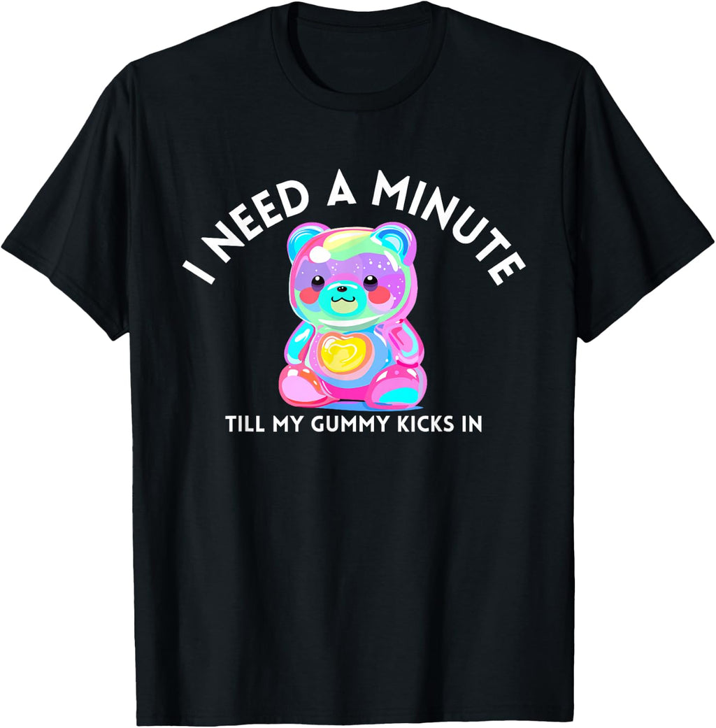 Unisex-Adults Classic Fit Black Cartoon T-Shirt