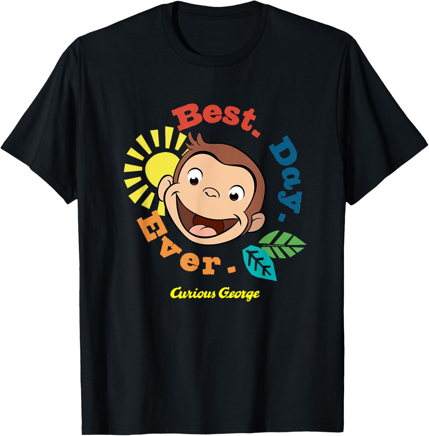 Curious George Best Day Ever Smile T-Shirt