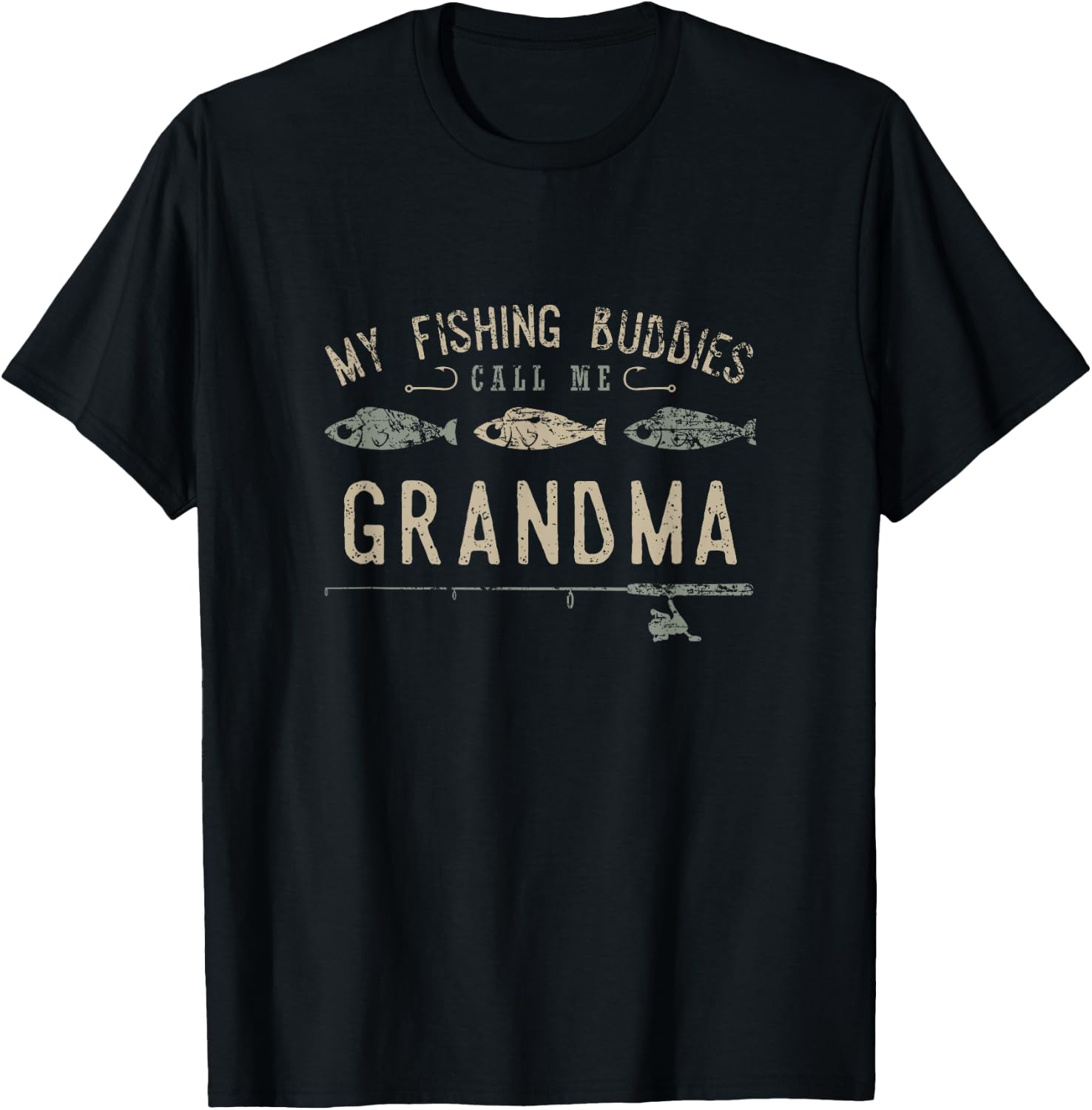 My Fishing Buddies Call Me Grandma Cute Mother's Day Shirt T-Shirt
