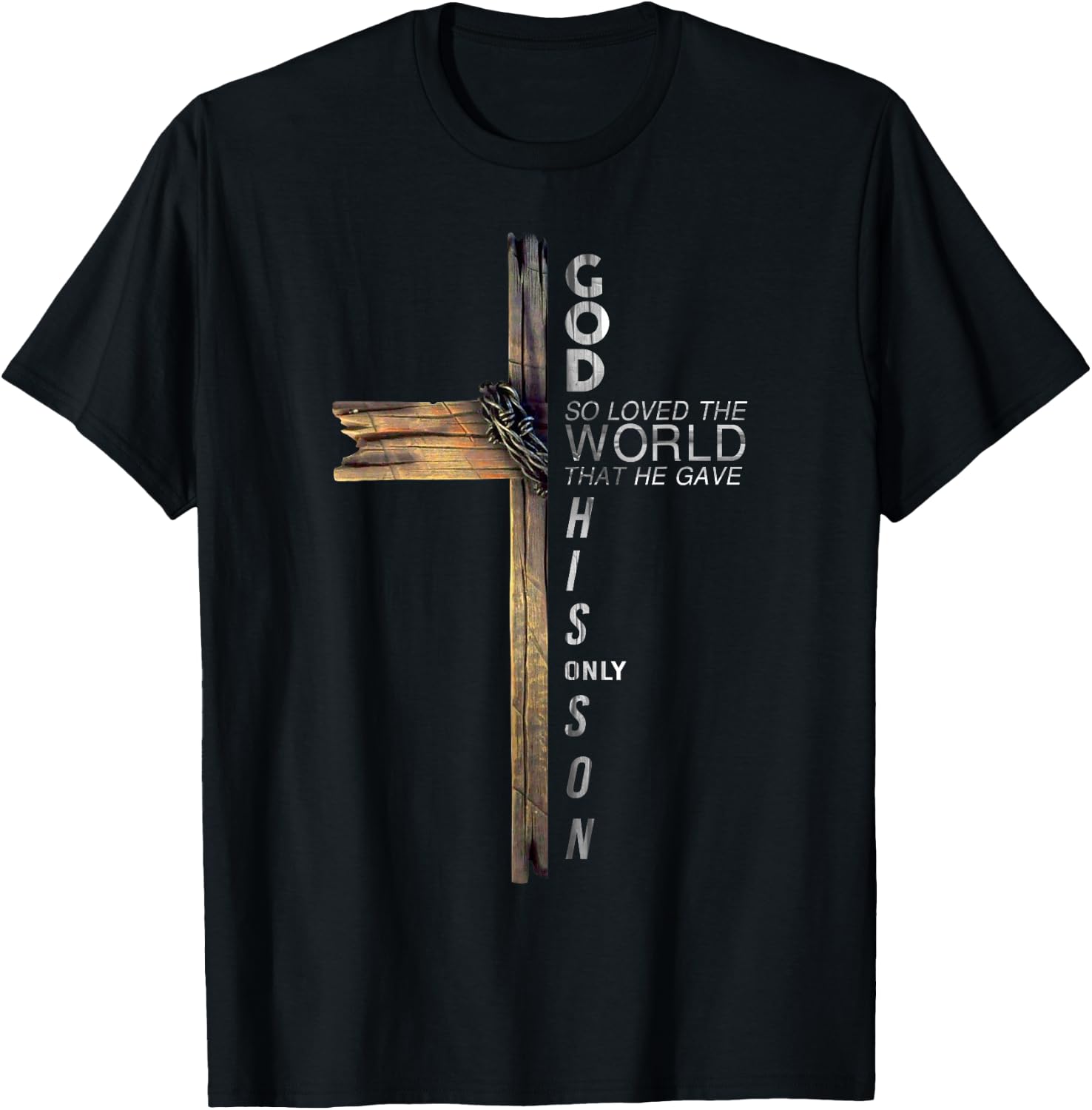Son of God Jesus Christ Cross Christian 9 John 3:16 T-Shirt