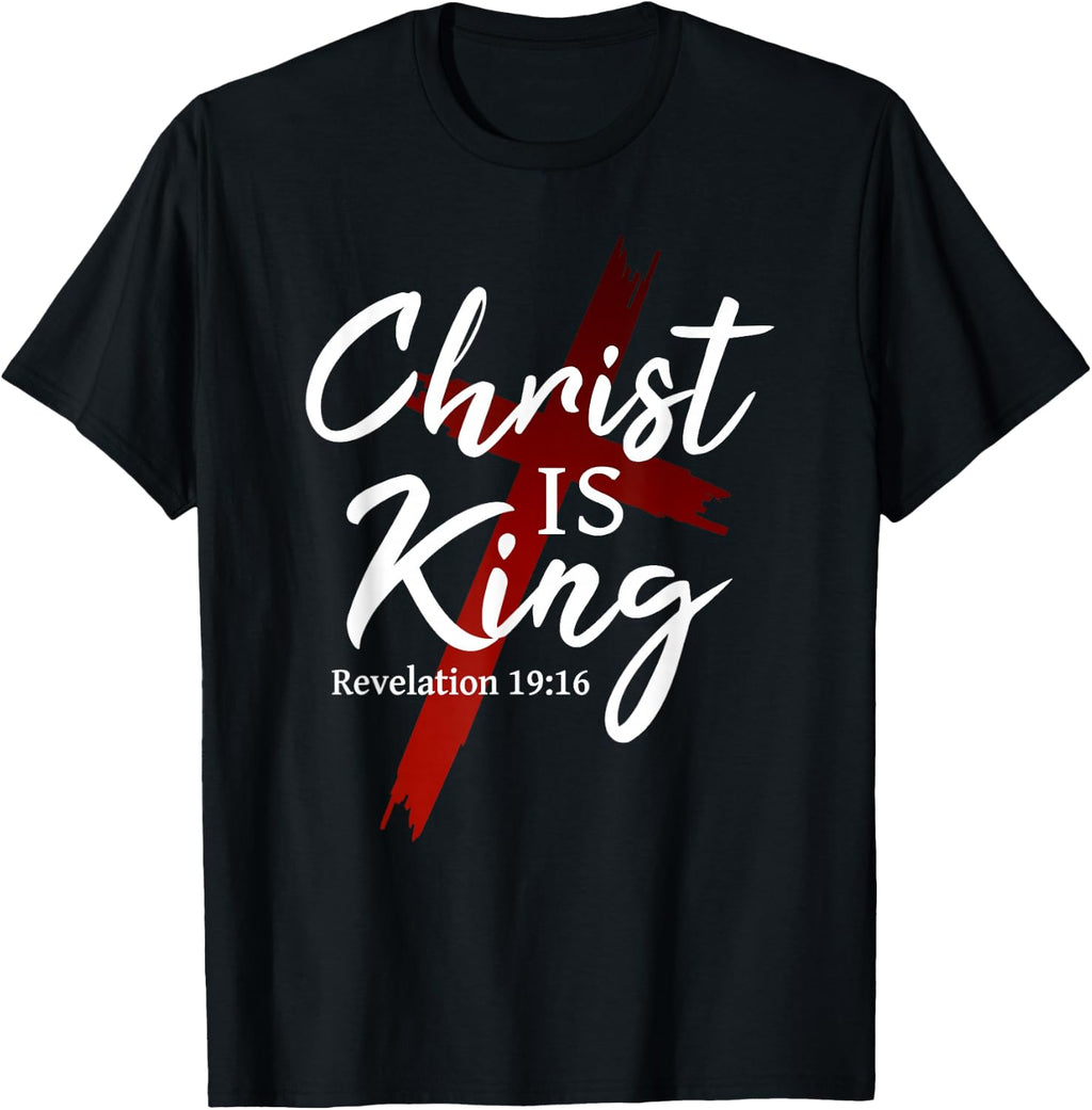 Jesus Christ is King Cross God Christian Faith T-Shirt