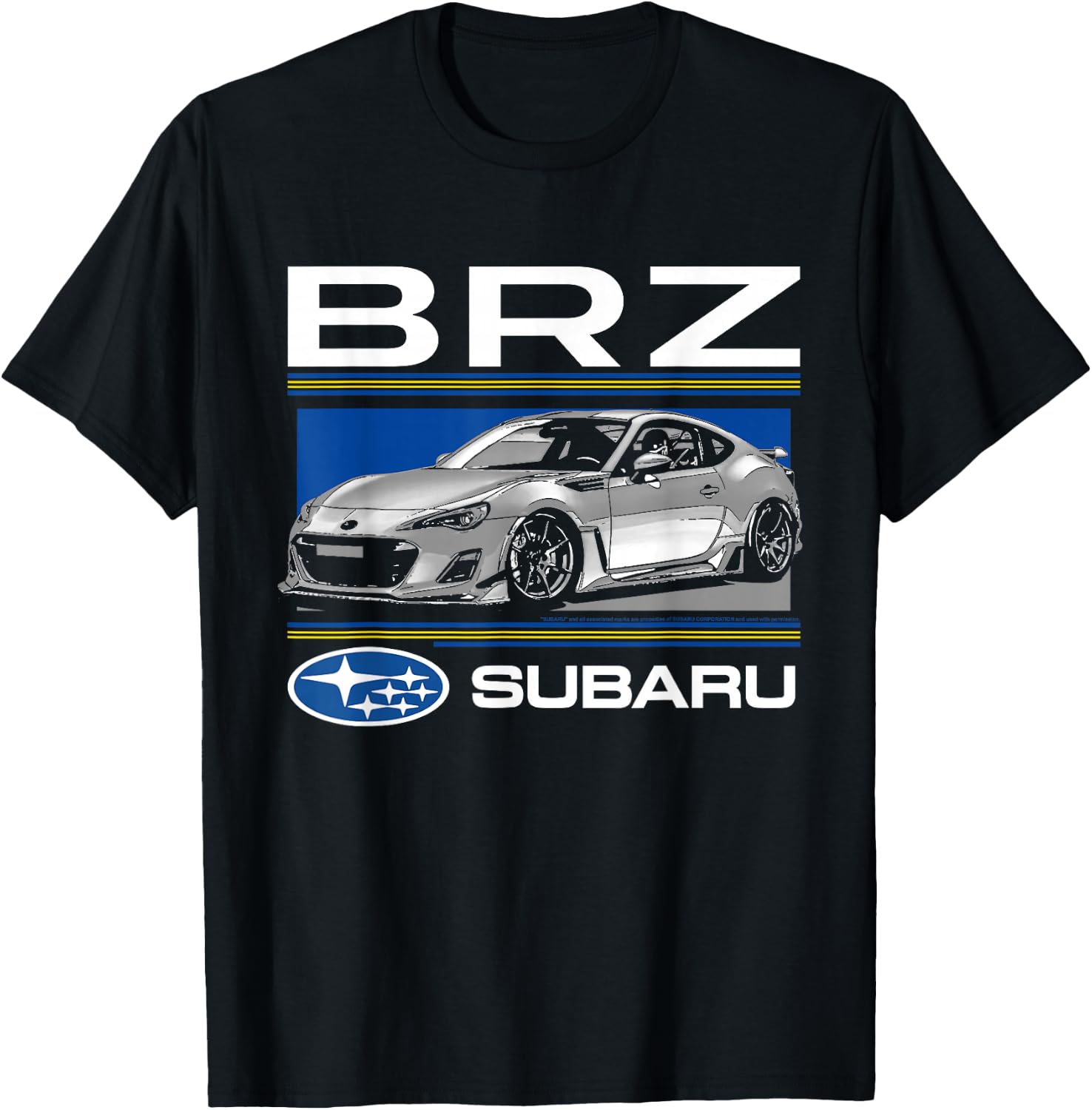 Subaru BRZ JDM Modern Sports Car with Logo T-Shirt