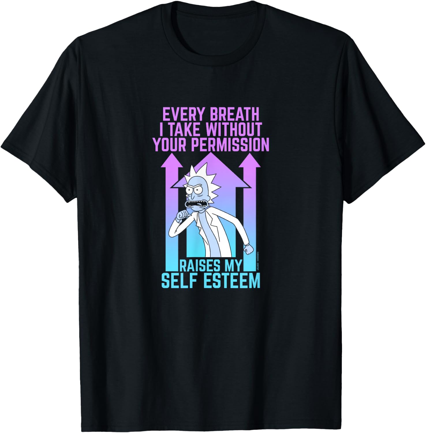 Rick and Morty Raising Rick's Self-Esteem T-Shirt Small