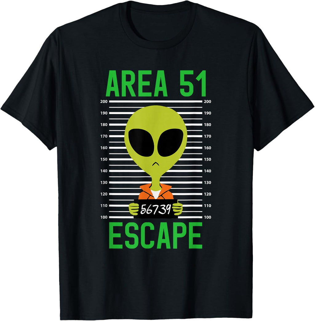 Storm Area 51 Funny Alien Escape Men Women UFO T-Shirt