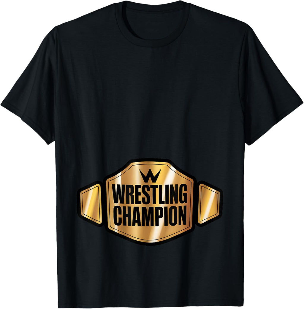 Champion Belt Funny Wrestling Wrestler Costume Halloween T-Shirt