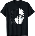 Naruto Sasuke Split Face Anime T-Shirt