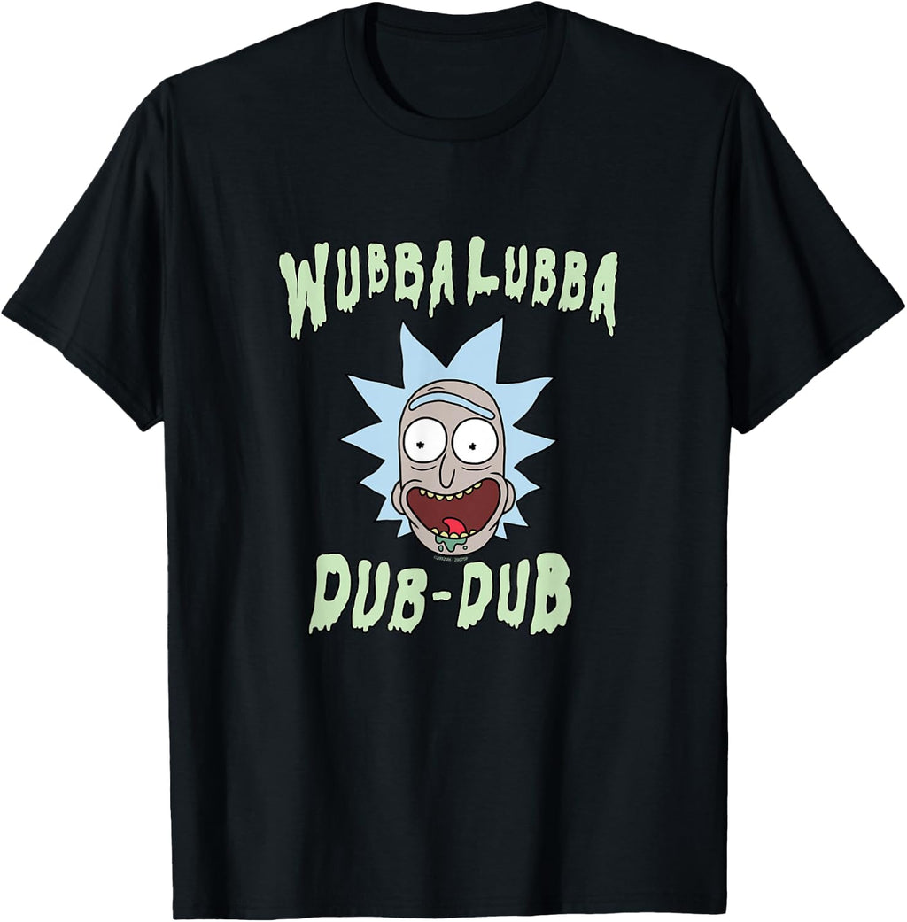 Rick and Morty Wubba Lubba Dub-Dub Drippy Text T-Shirt