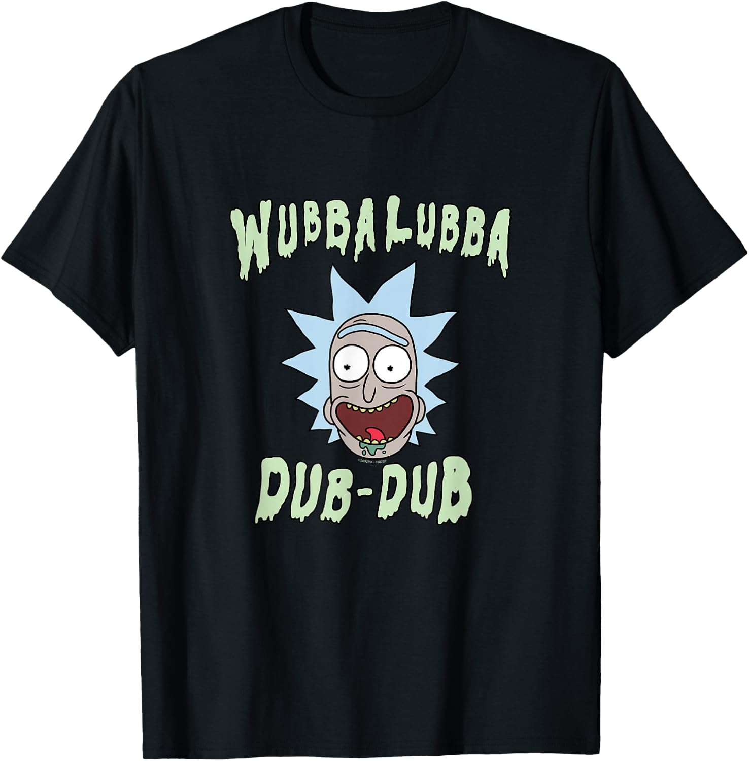 Rick and Morty Wubba Lubba Dub-Dub Drippy Text T-Shirt