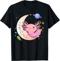 Cute Space Axolotl-Shirt Kids Teen Girl Kawaii Pastel Goth T-Shirt