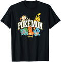Pokémon - Pikachu Charmander Bulbasaur Squirtle Meowth T-Shirt