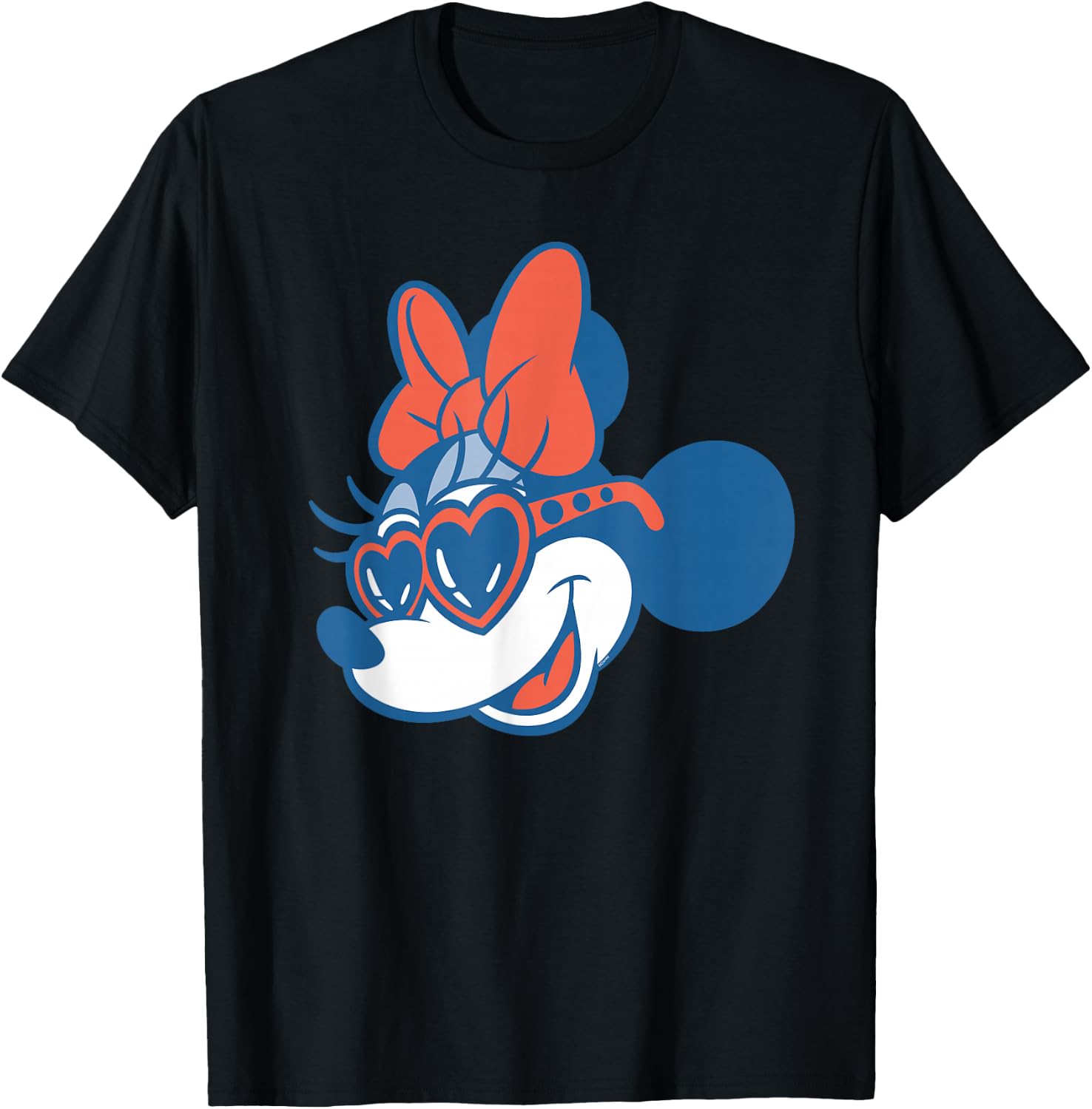 Disney Summer Road Trip Vacation Minnie Mouse Big Face T-Shirt