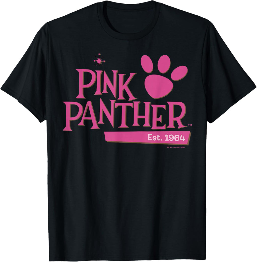 Pink Panther Paw Print Est. 1964 logo T-Shirt