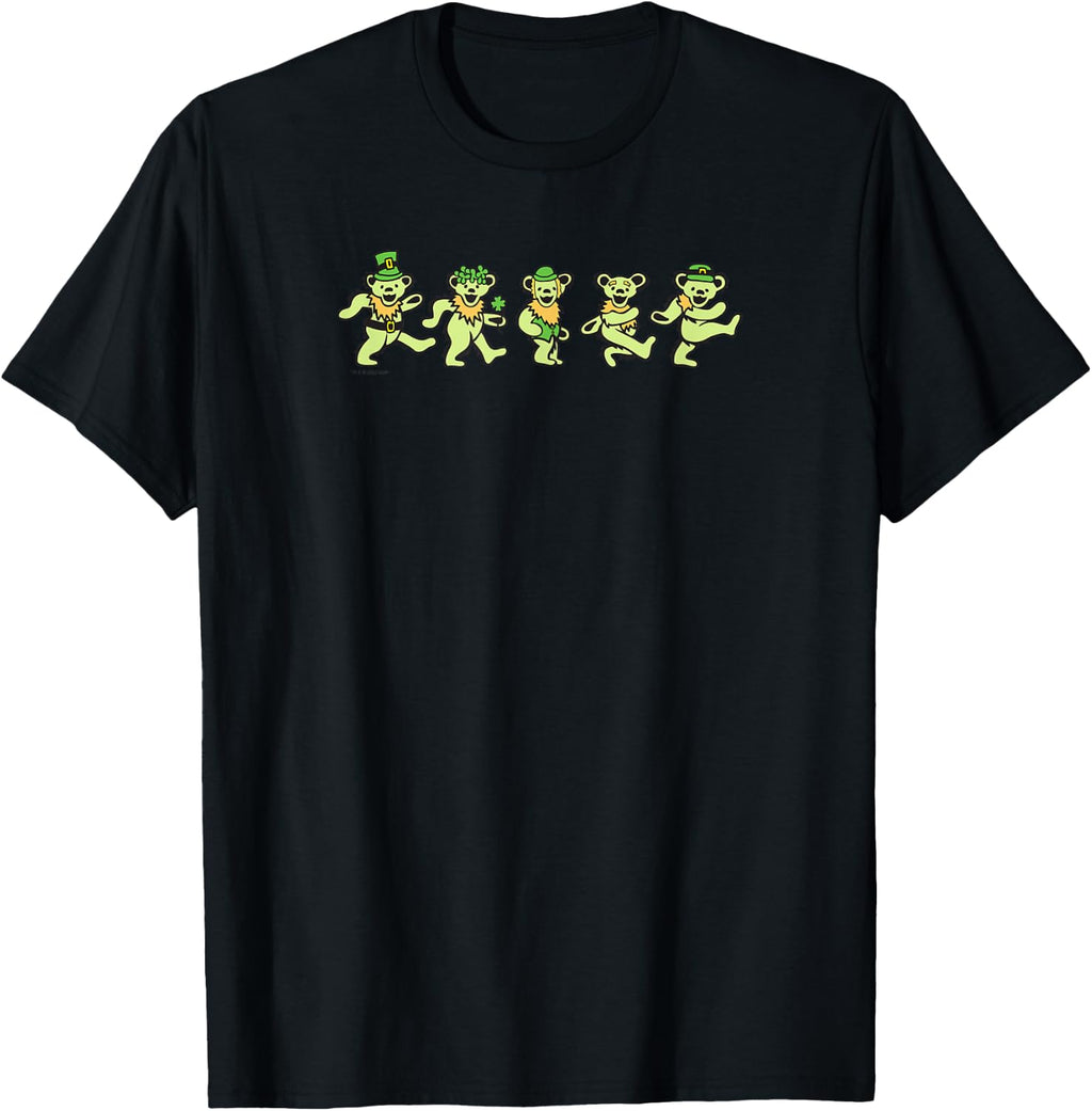 Grateful Dead Irish Dancing Bears St. Patrick's Day Band T-Shirt