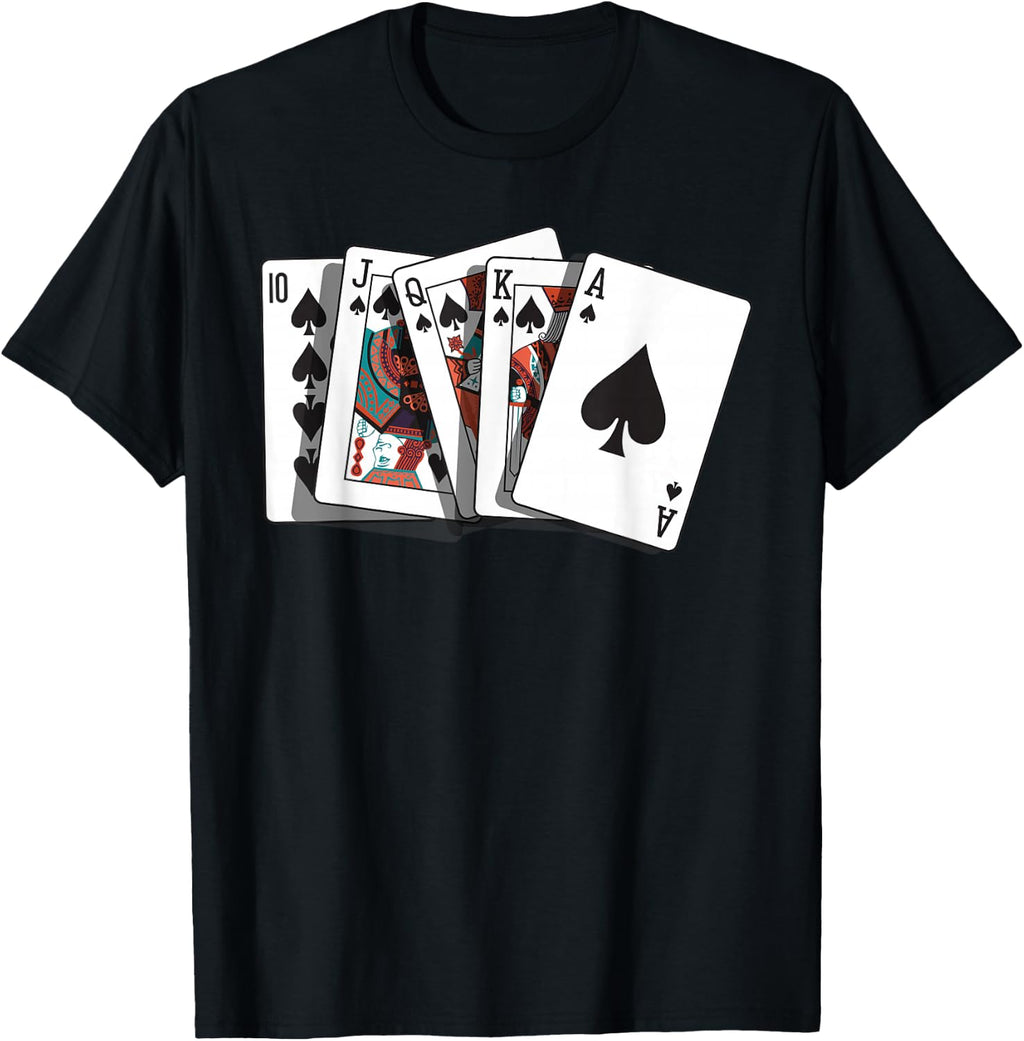 Poker Texas Hold'em - Gambling Casino Royal Flush Poker T-Shirt