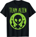 Team Alien Peace Funny UFO Space Women Kid Youth Toddler Men T-Shirt