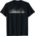 Bigfoot Walking Forest Sasquatch Woods T-Shirt Tee for Men Women Kids