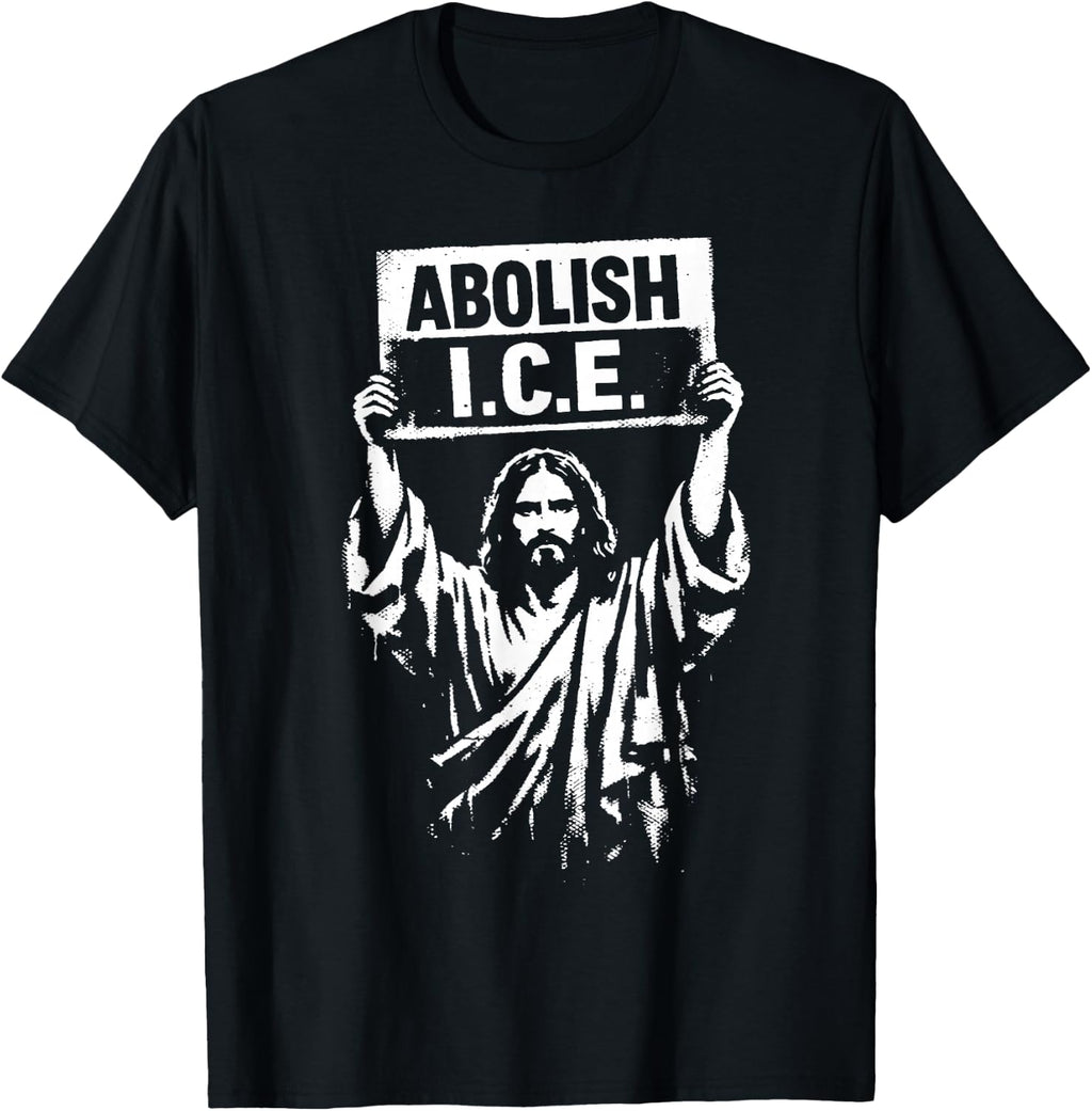 Retro Abolish ICE Jesus ICE for Men Women T-Shirt
