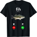 Fih Calling Misspelled Fish Meme Humor T-Shirt