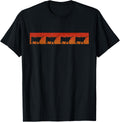 Vintage Retro Longhorn Shirt Cow Farm Animal Gift T-Shirt