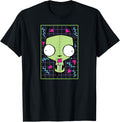 Invader Zim Gir 90s Grid Graphic Tees and T Shirts for Men and Women