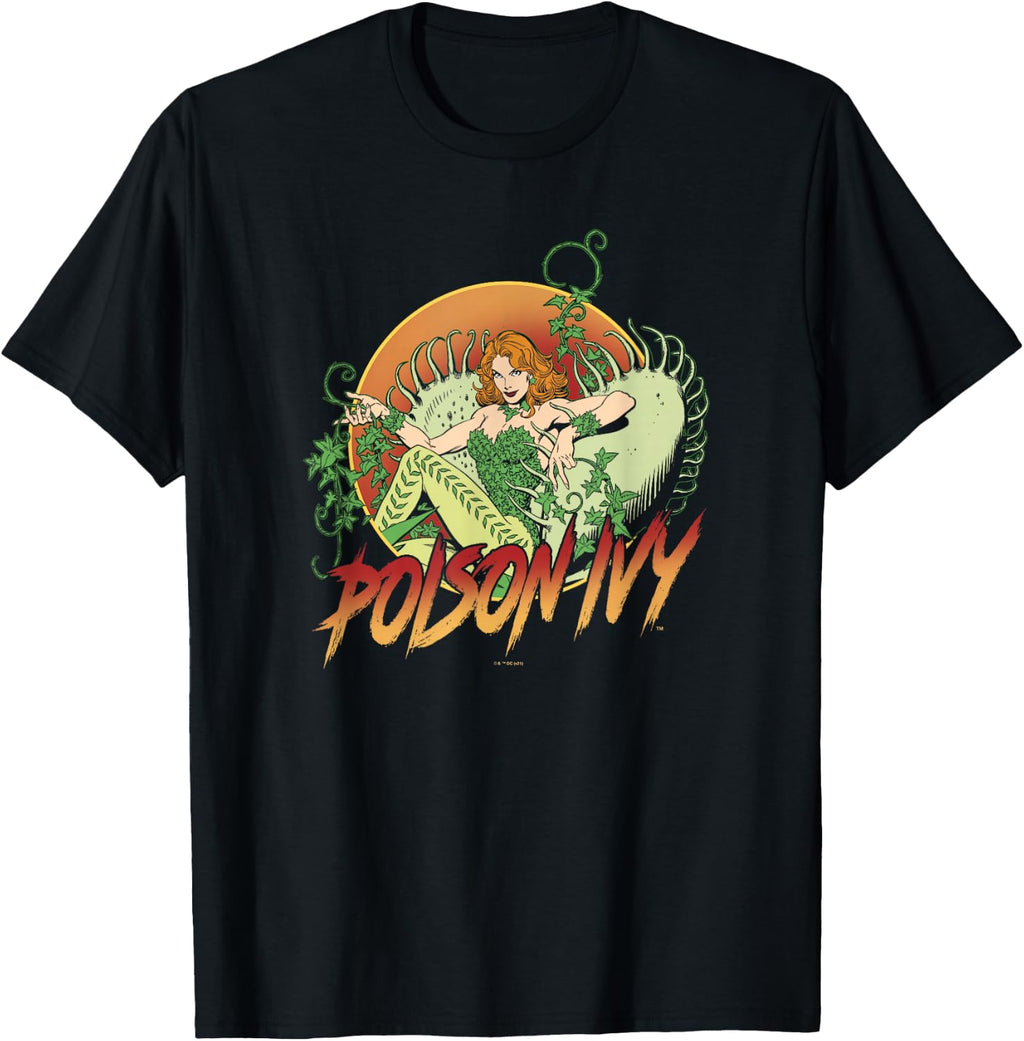 DC Comics Batman Poison Ivy Floral Poster T-Shirt
